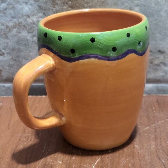 Laurie Gates Market Garden Vegetable Coffee Tea Mug Orange Cup - Picture 11 of 11